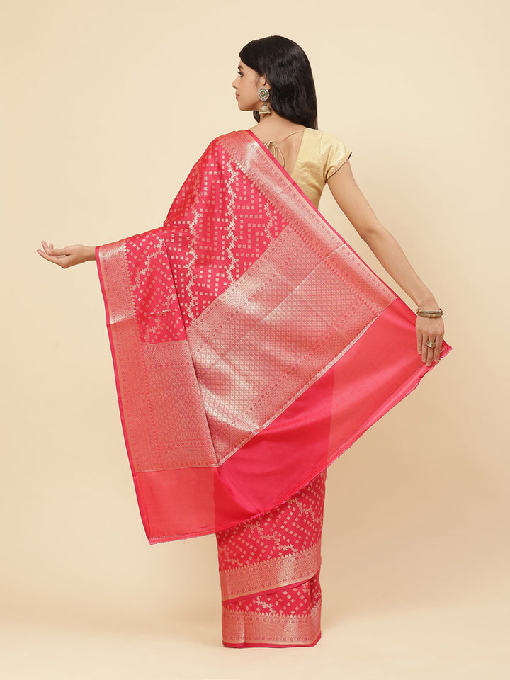 Cotton Saree with Zari Border Booti