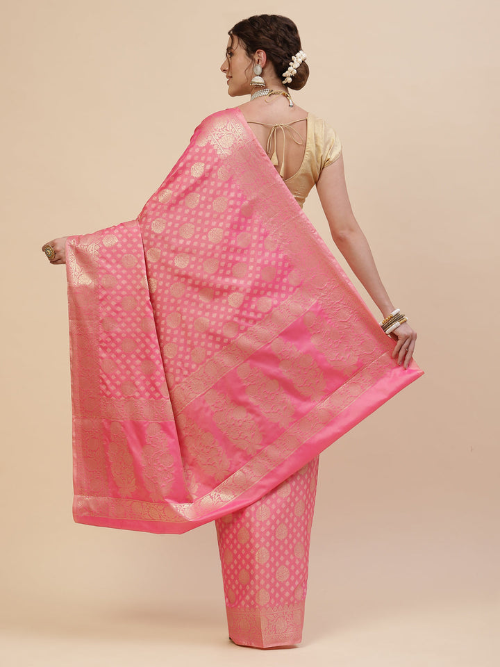 Zari Border Booti Cotton Woven Saree
