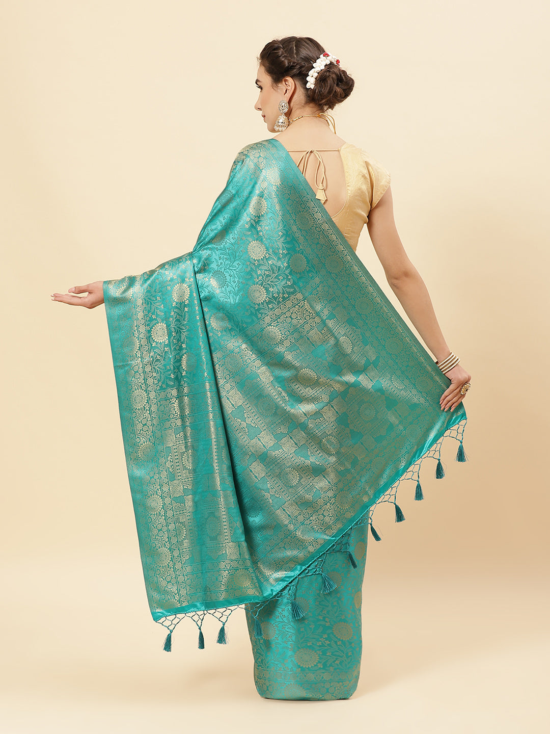 Zari Jaal Art Handloom Saree