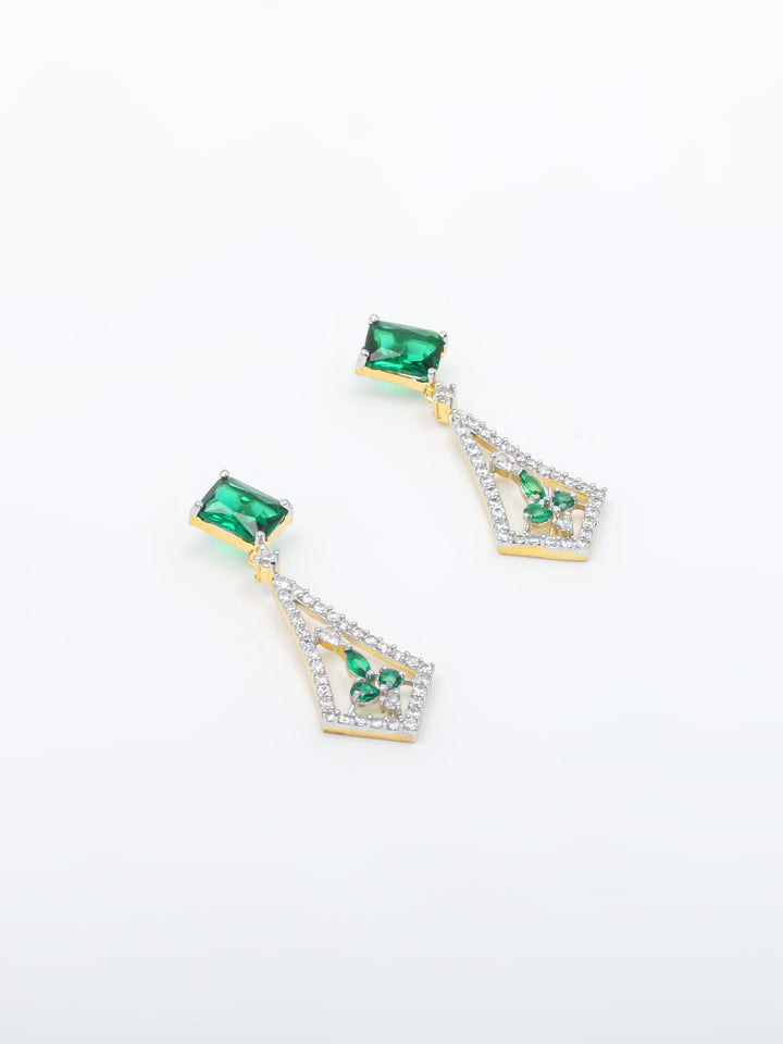 White Stones Drop &amp; Danglers Earrings