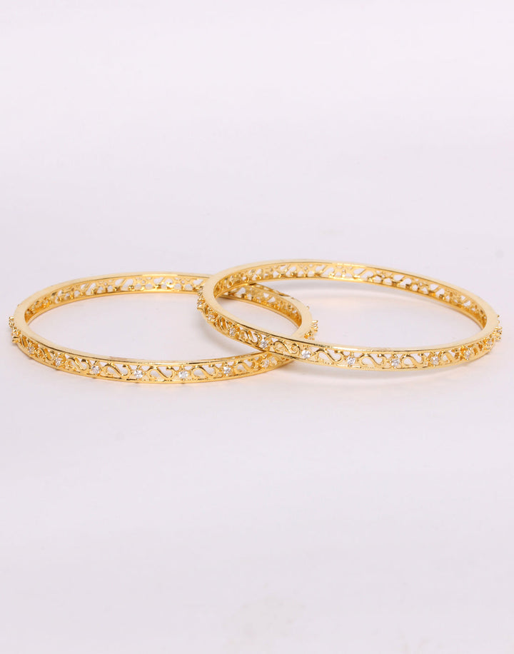 Traditional Gold Toned Bangle Set
