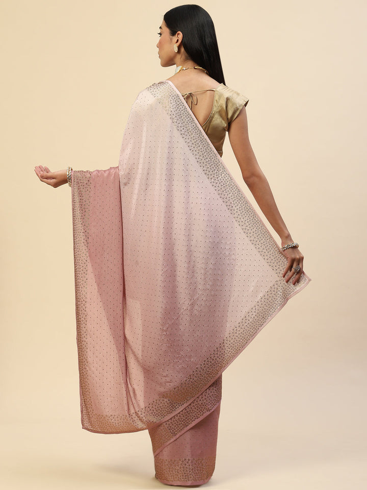 Swarovski Embroidered Chiffon Saree