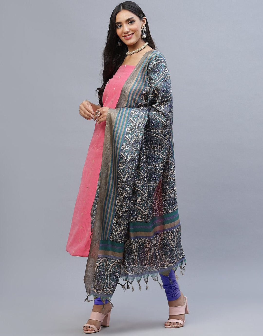 Chanderi Cotton Suit Set