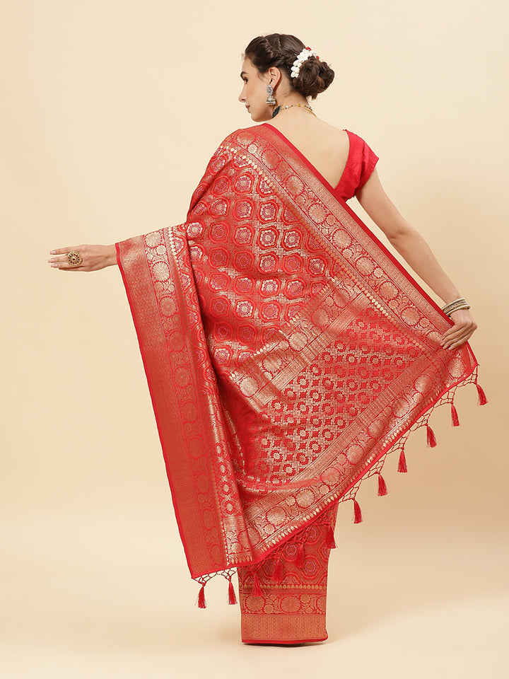 Bandhez Art Handloom Saree with Zari Border