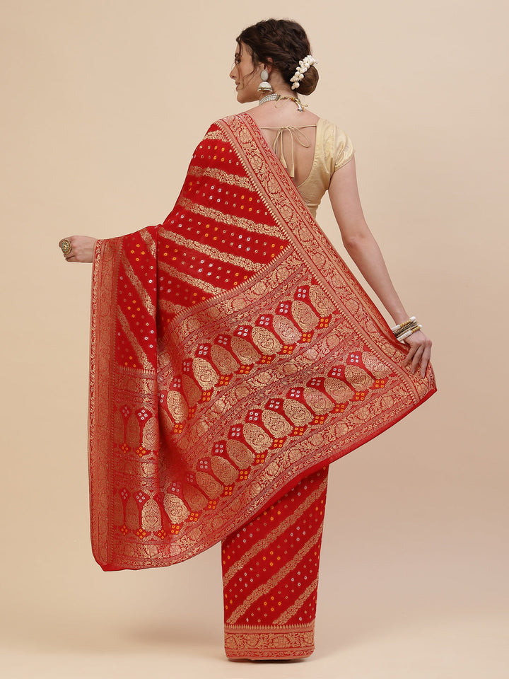 Gharchola Banarasi Plain Saree