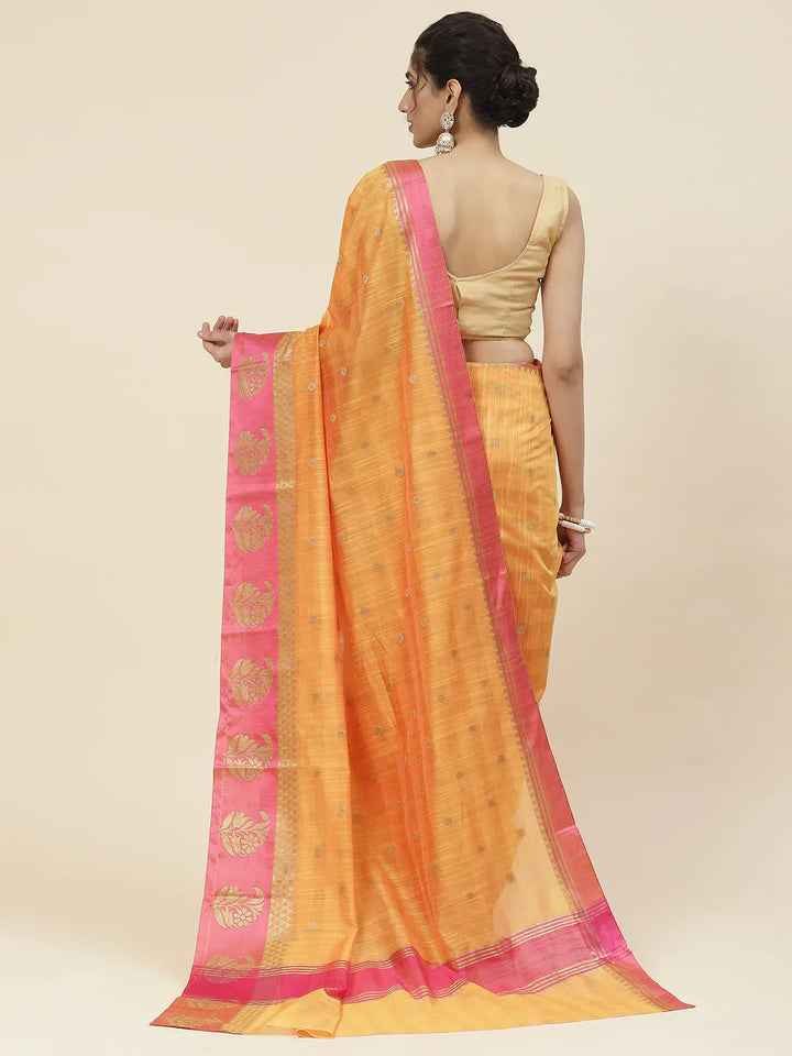 Zari Booti Cotton Woven Saree