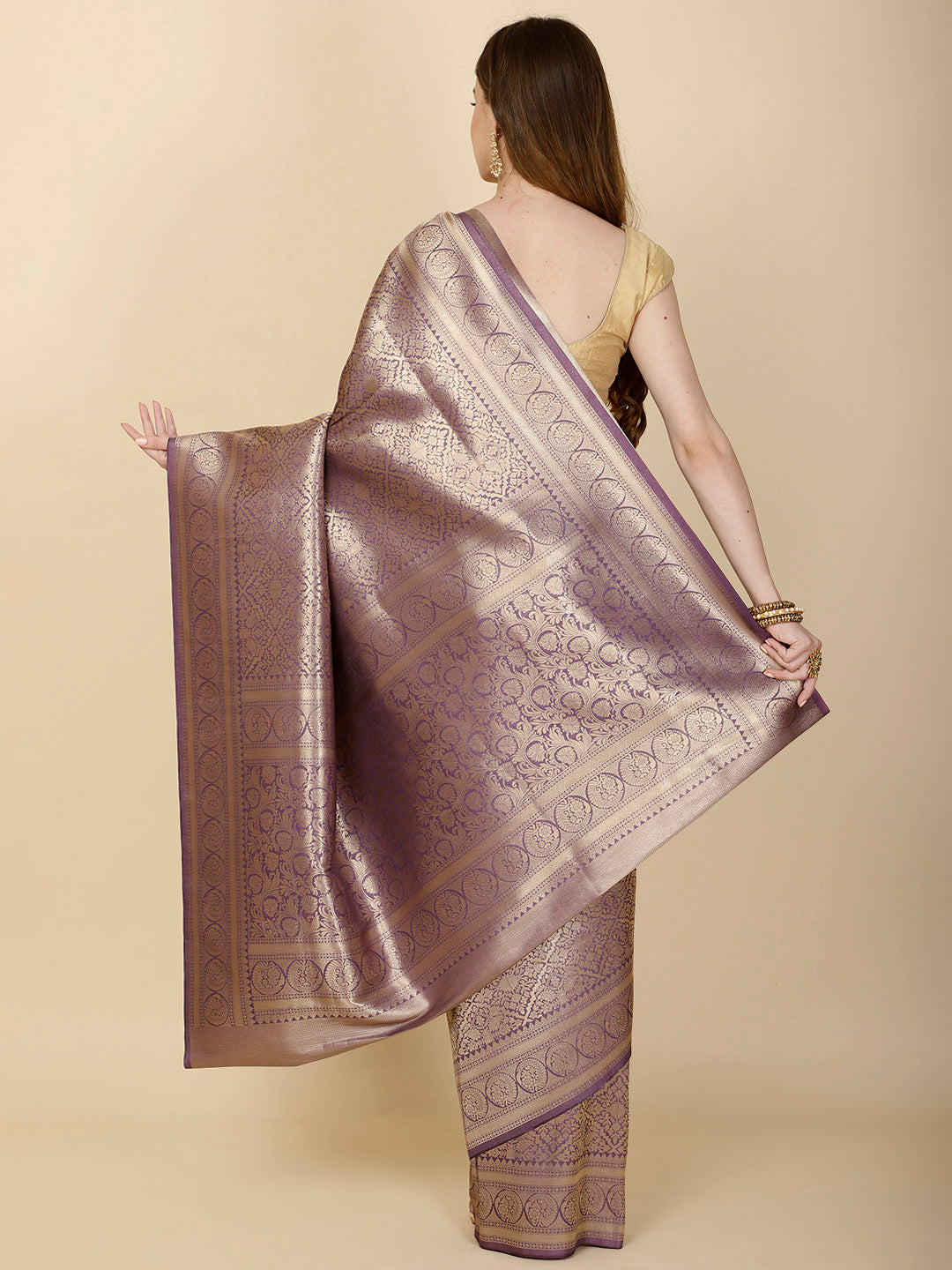 Ethnic Motifs Woven Handloom Saree