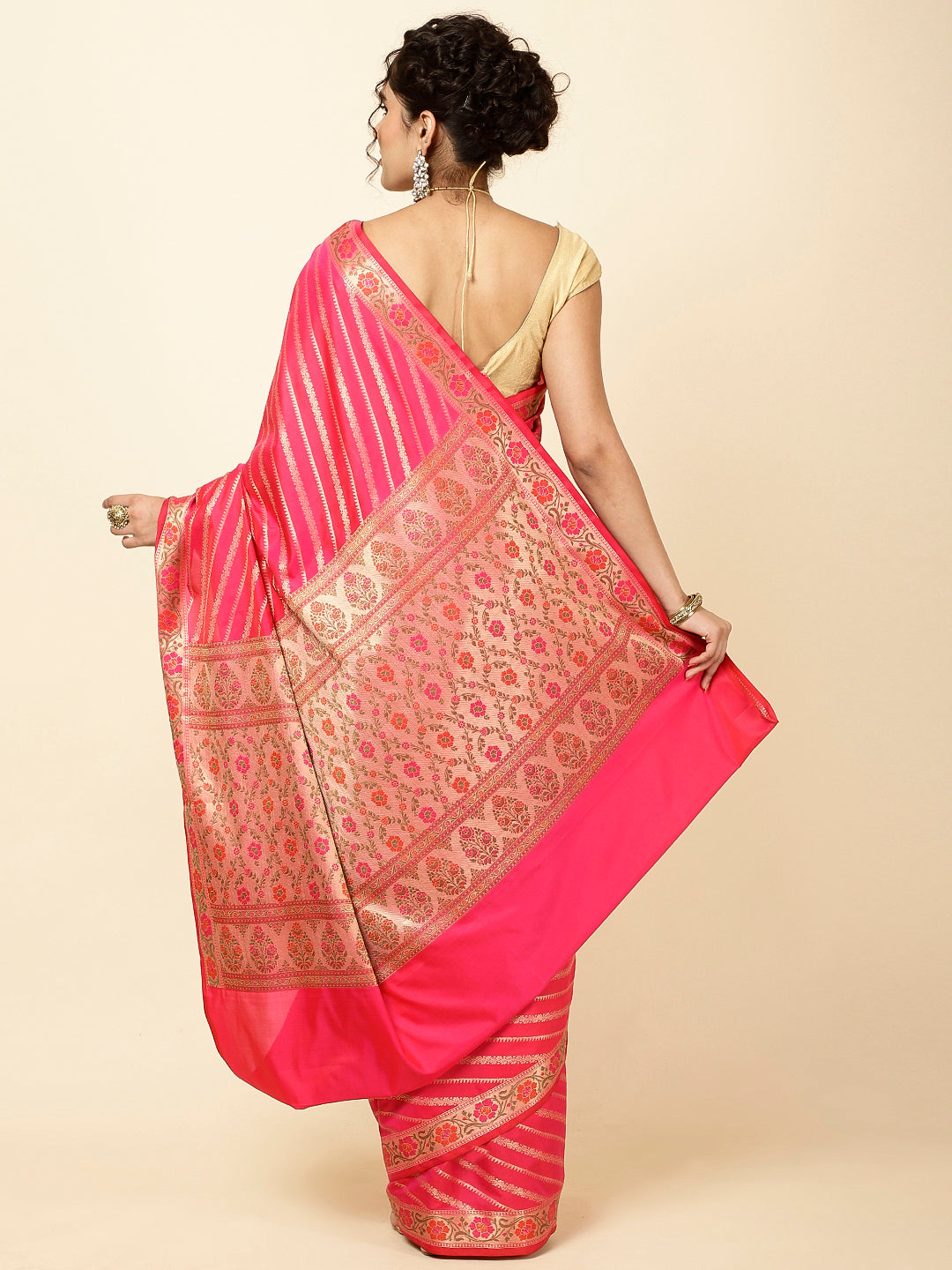 Zari Jaal Woven Cotton Saree
