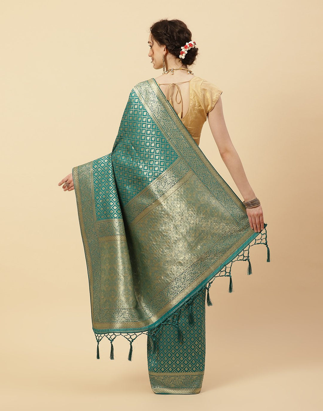 Embroidered Banarasi Saree