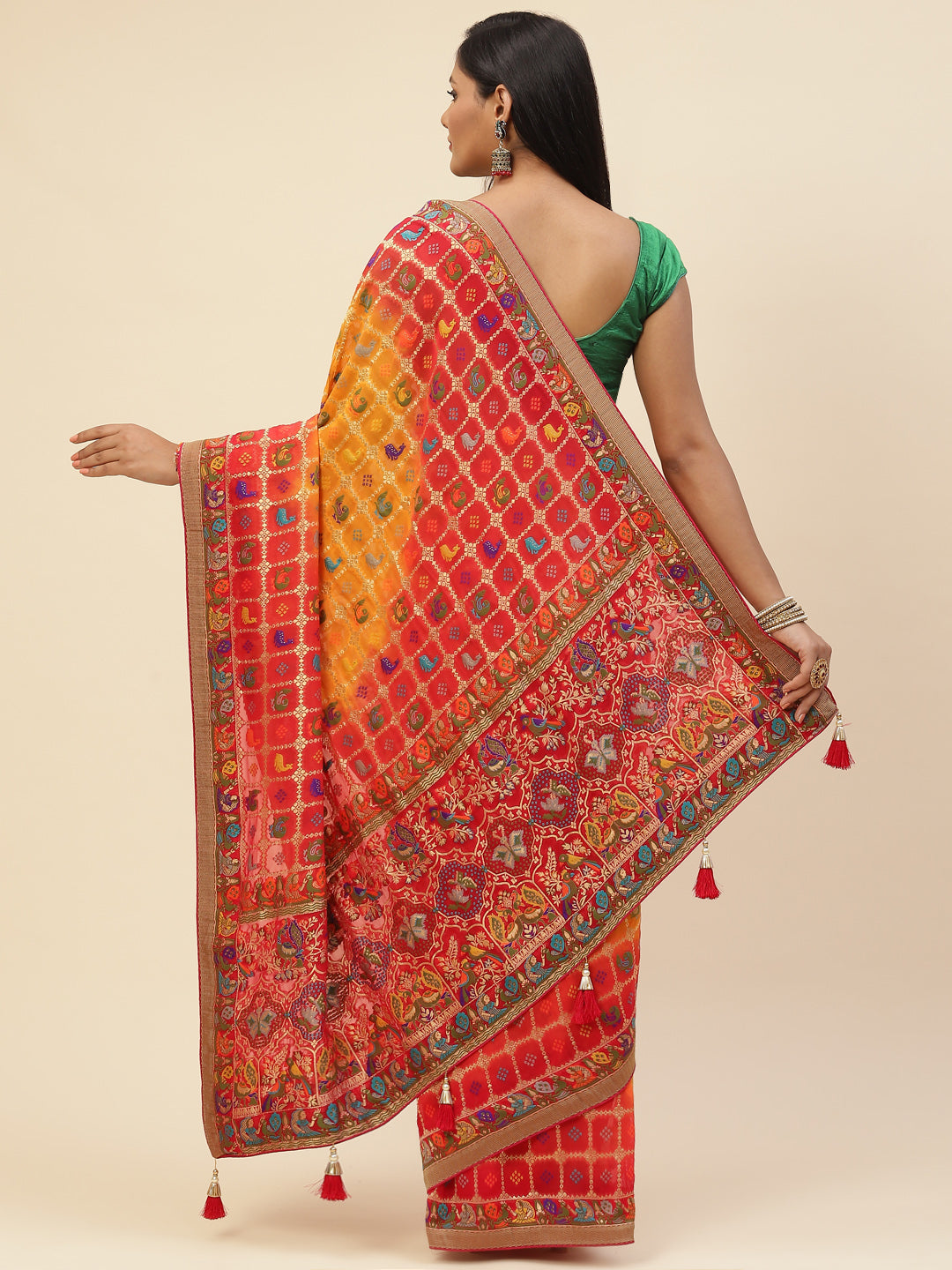 Gharchola Banarasi Woven Saree