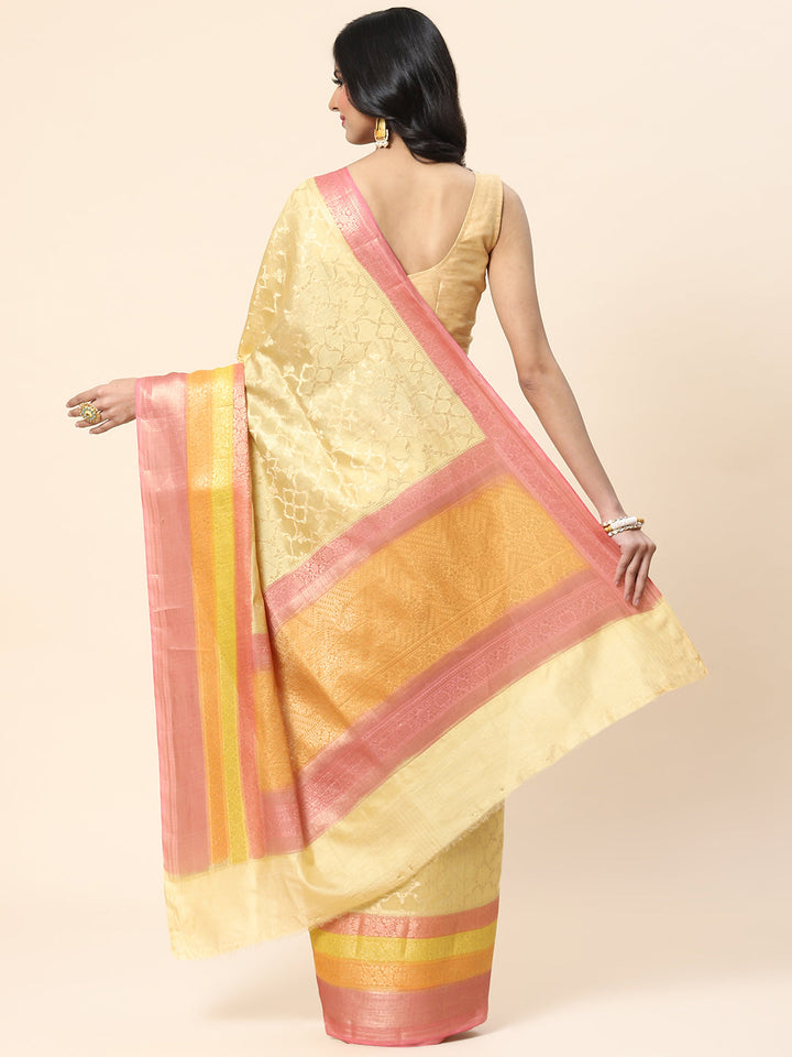 Zari Jaal Cotton Woven Saree