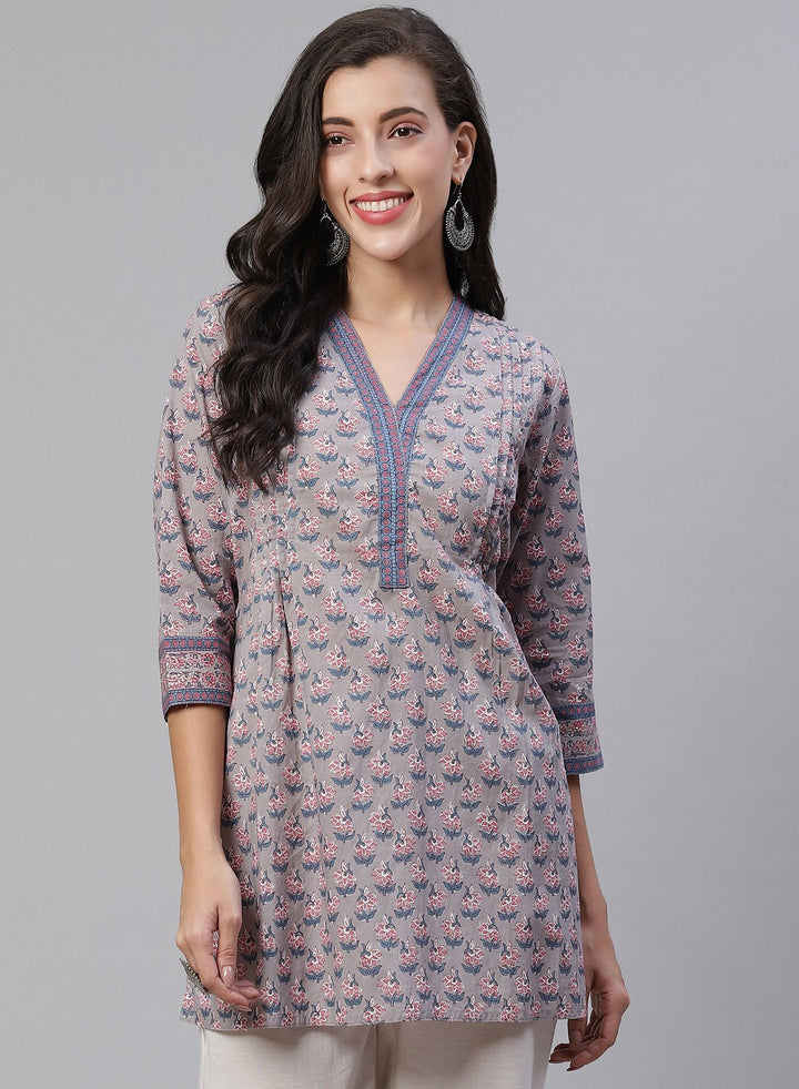 Cotton Printed Short Kurti