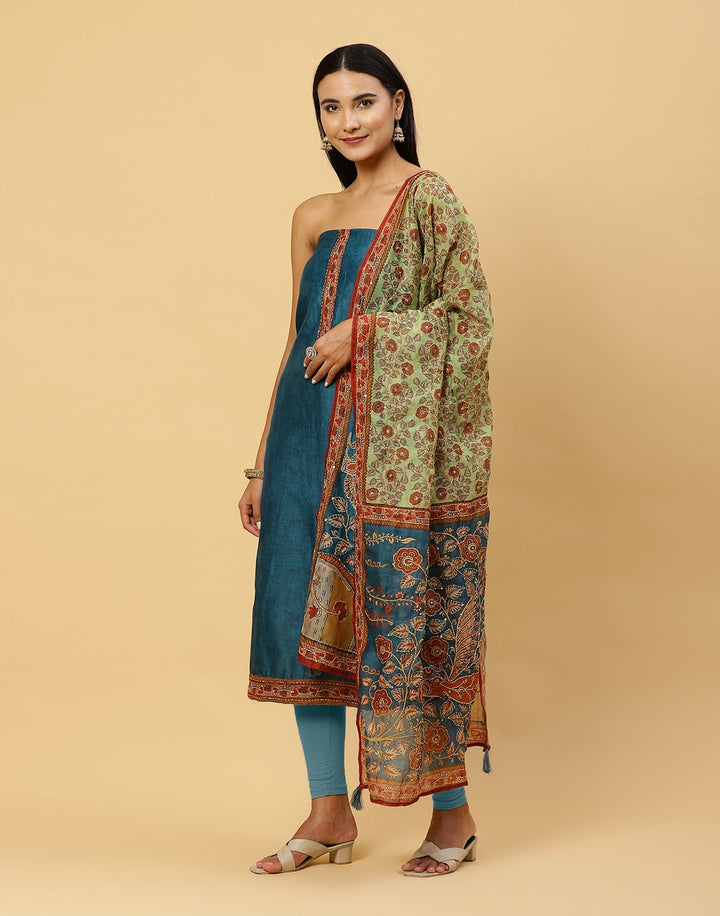 Printed Chanderi Suit Piece