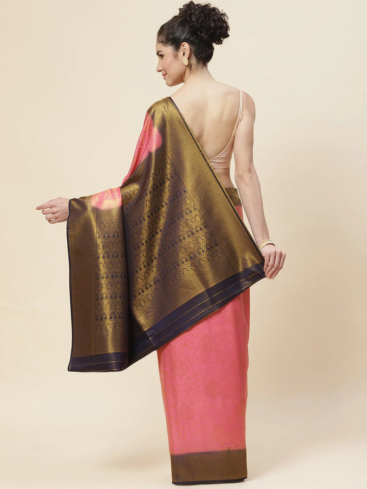 Zari Border Handloom Woven Saree
