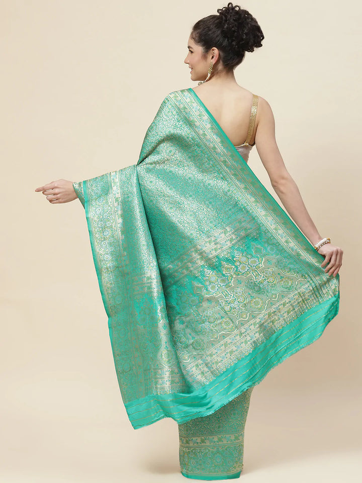 Zari Jaal Handloom Woven Saree