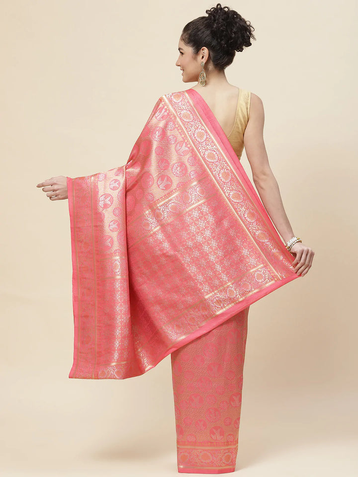 Zari Border Art Handloom Woven Saree