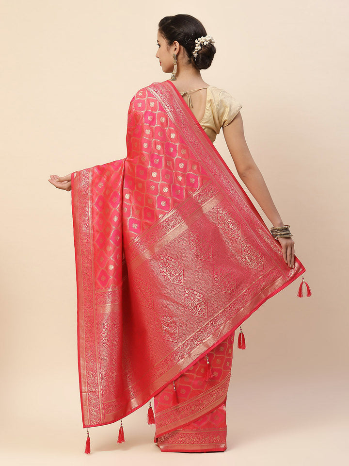Zari Zaal Art Handloom Woven Saree
