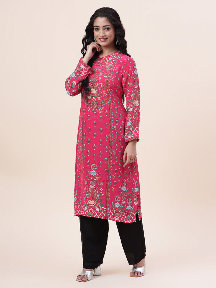 Digital Printed Crepe Kurta