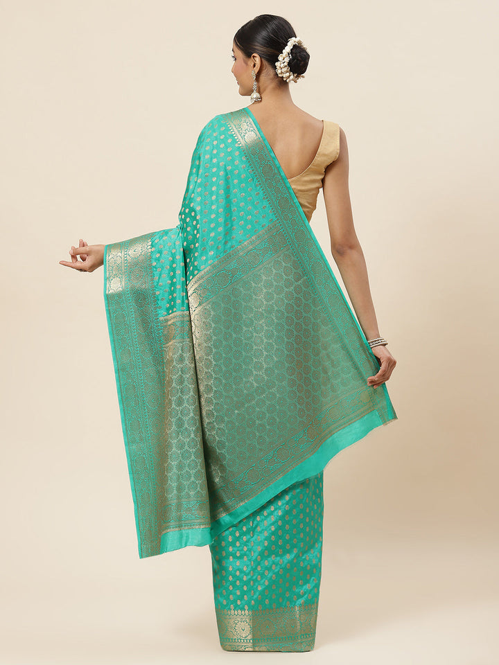 Zari Booti Woven Handloom Saree