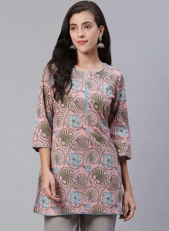 Printed Cotton Short Kurti