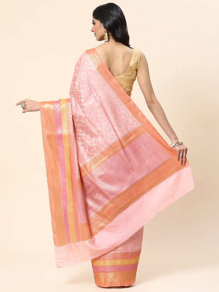 Zari Jaal Cotton Woven Saree