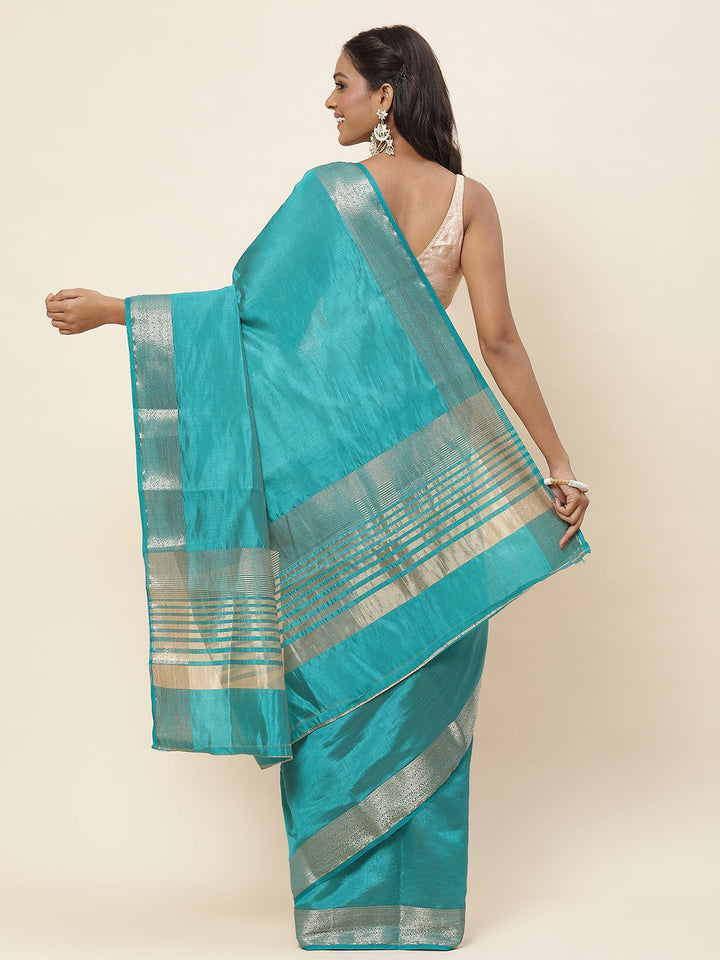 Zari Border Woven Handloom Saree