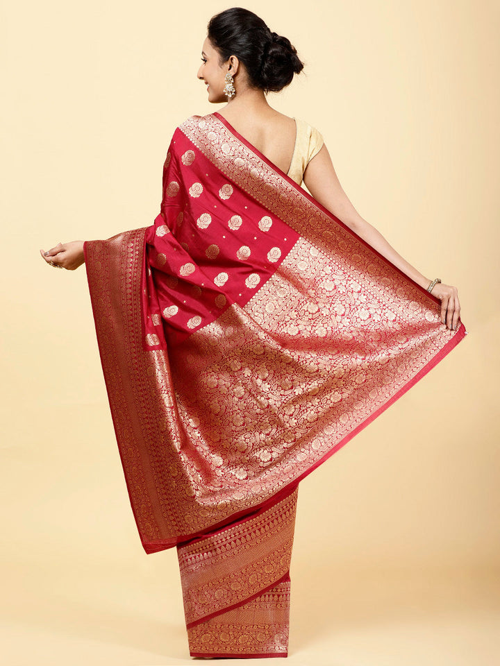 Floral Booti Handloom Woven Saree