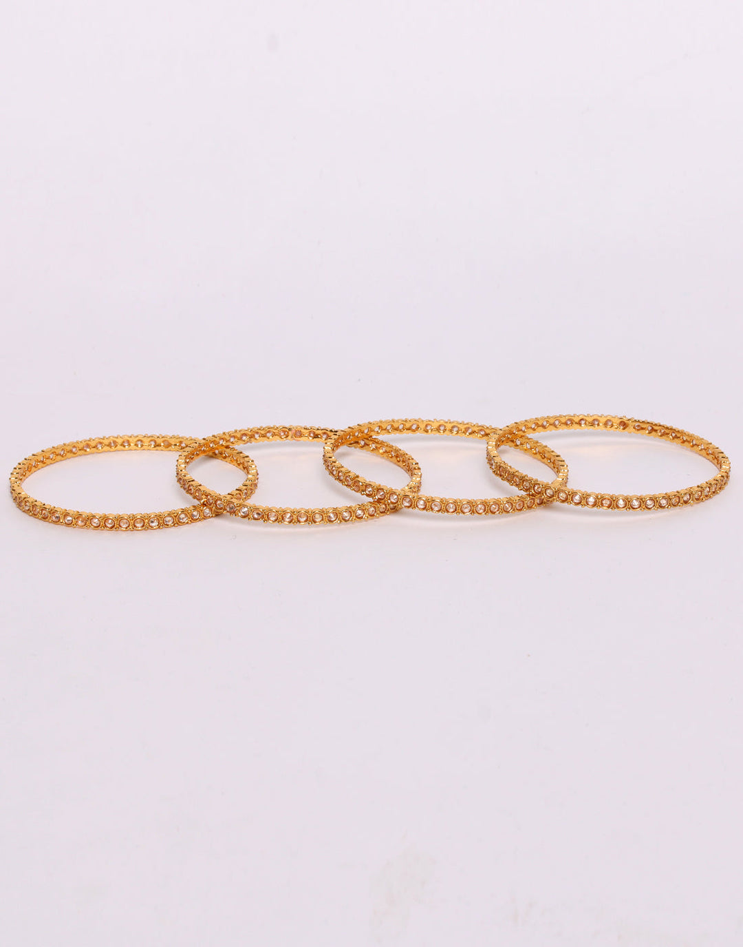 Elegant Gold Toned Bangle Set