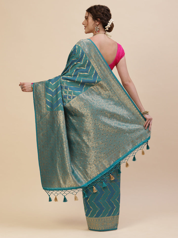 Woven Banarasi Art Handloom Saree