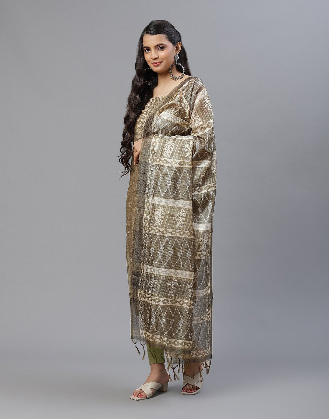 Chanderi Embroidered Suit piece
