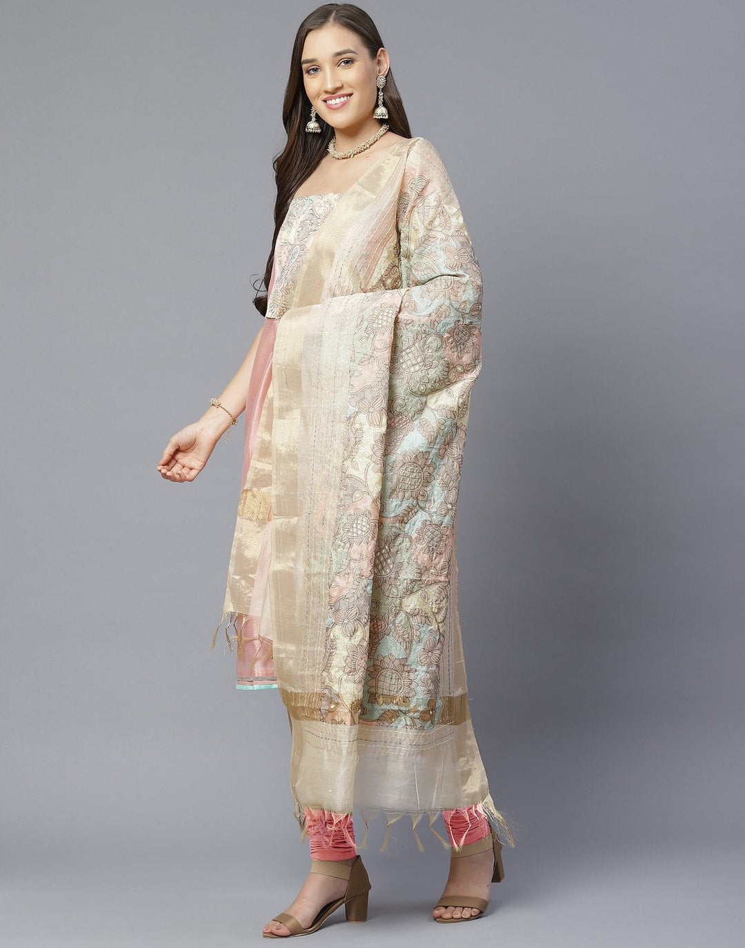 Chanderi Suit Set