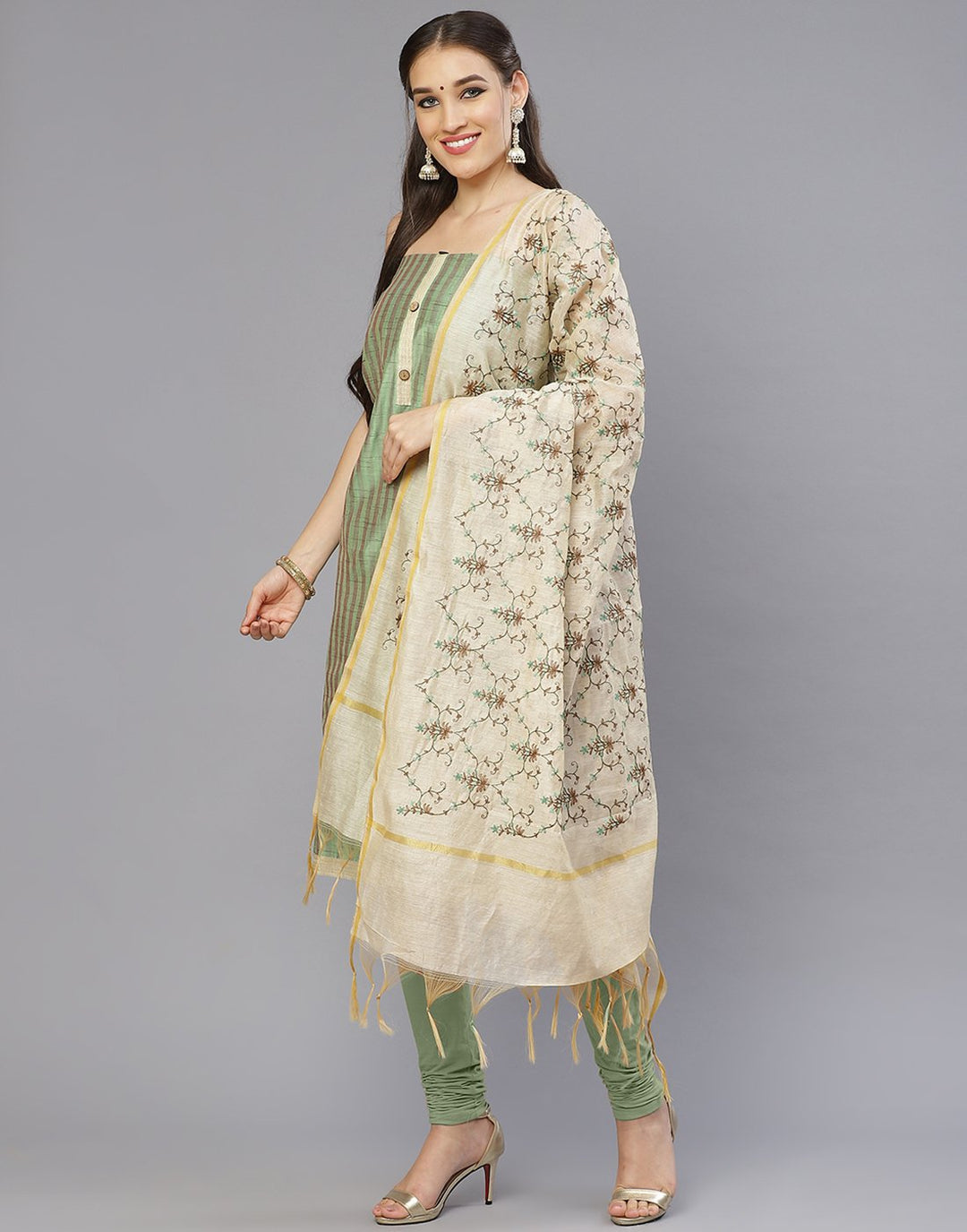 Chanderi Suit Set