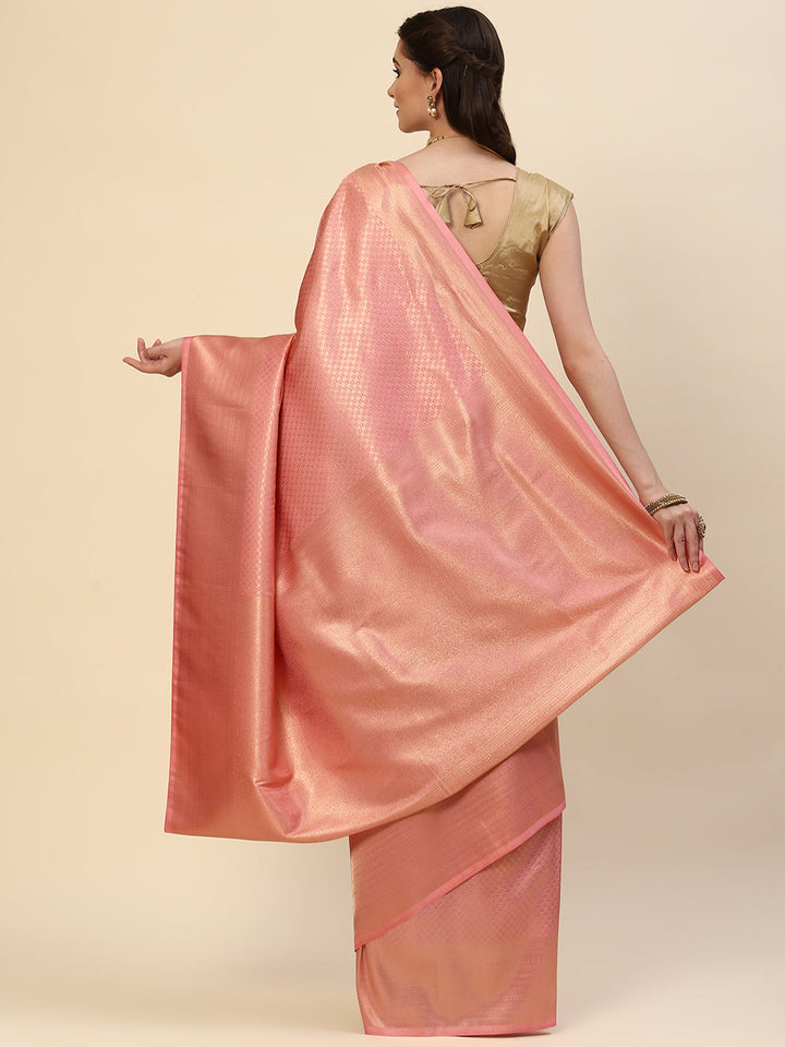 Brocade Zari Jaal Handloom Woven Saree