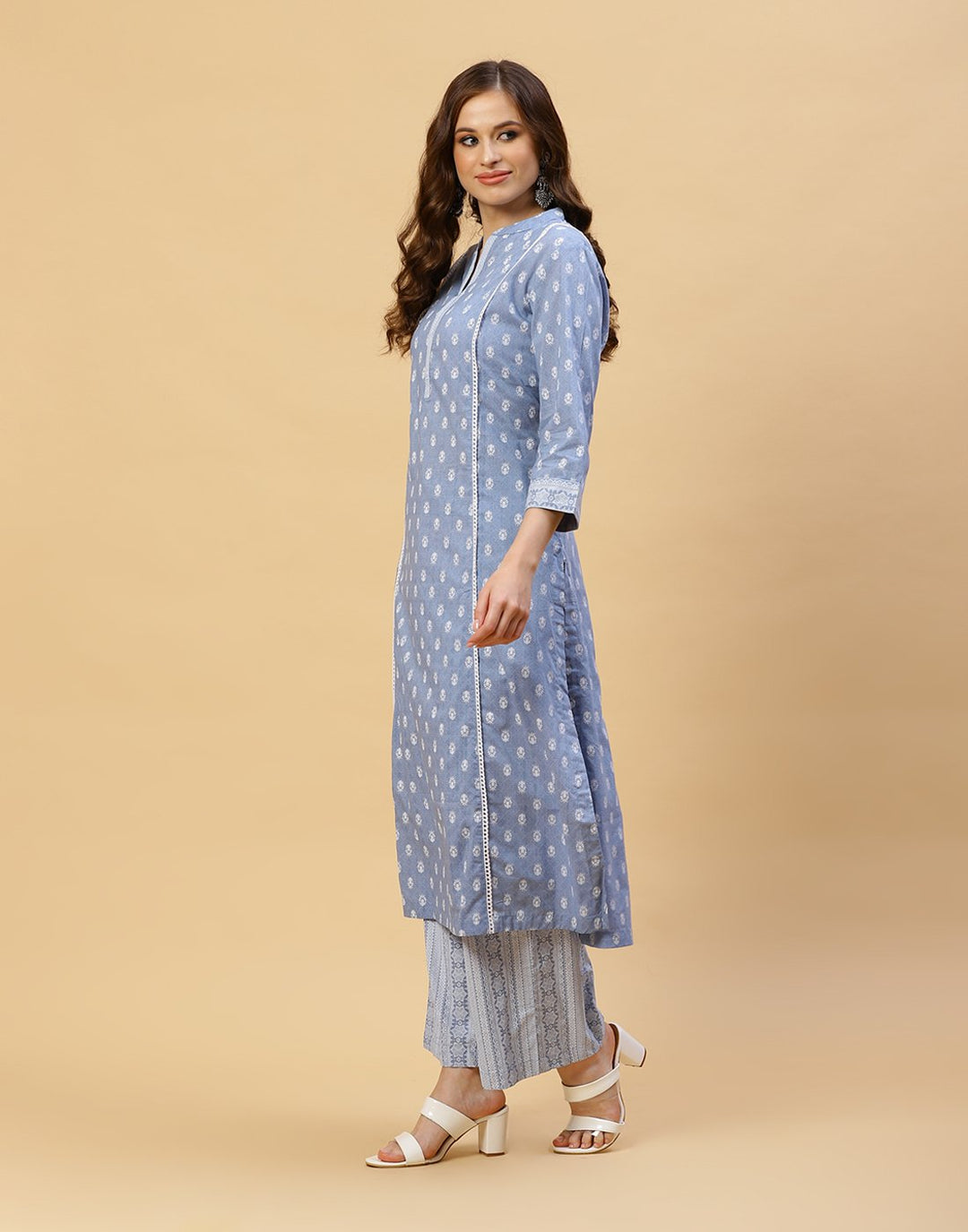 Printed Cotton Kurti With Pant