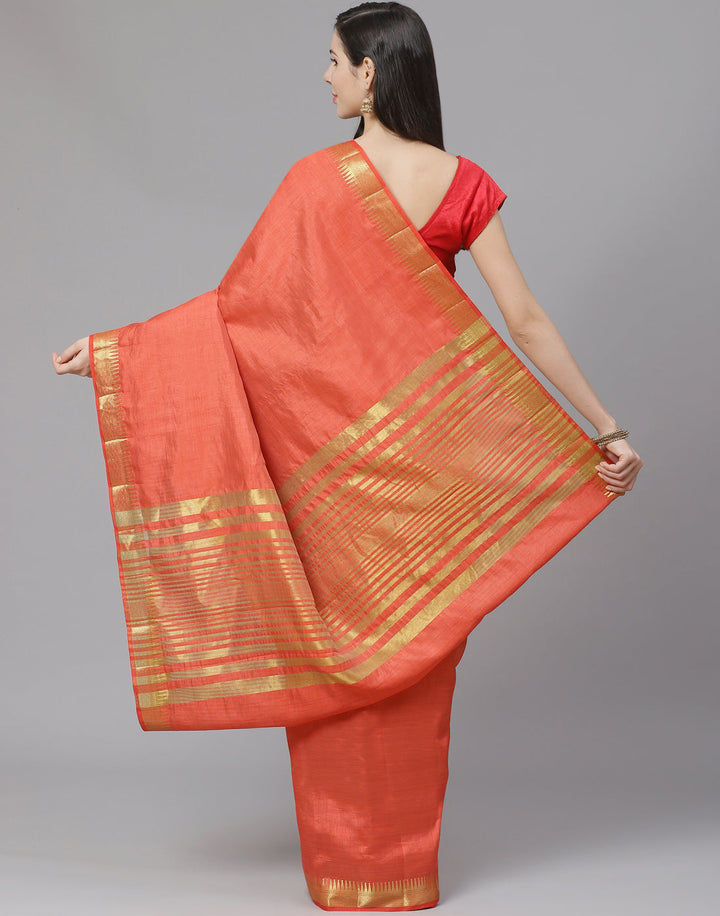 Zari Border Art Handloom Woven Saree