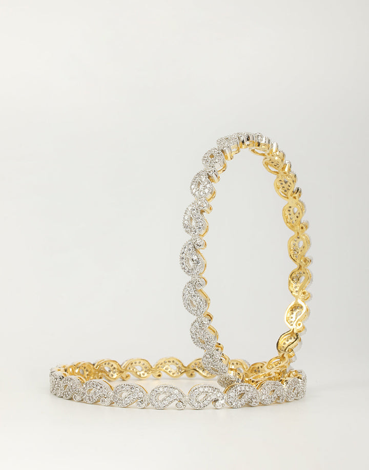 Gold And Diamond Bangles