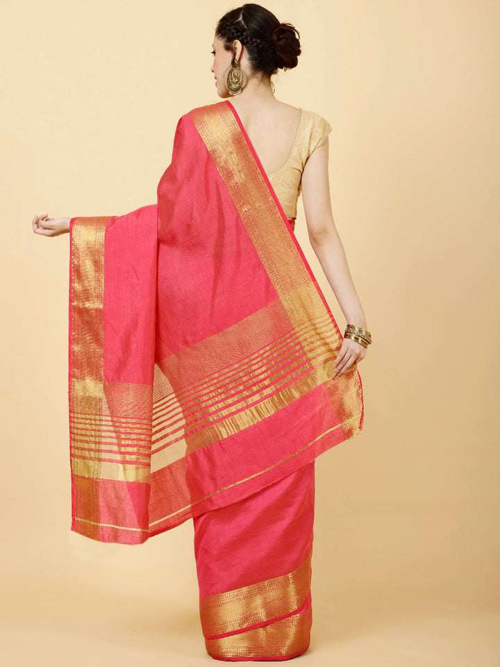 Zari Jaal Woven Handloom Saree