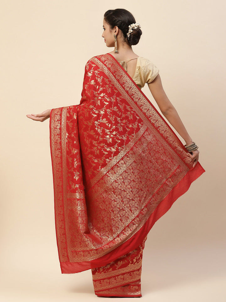 Zari Zaal Art Handloom Woven Saree