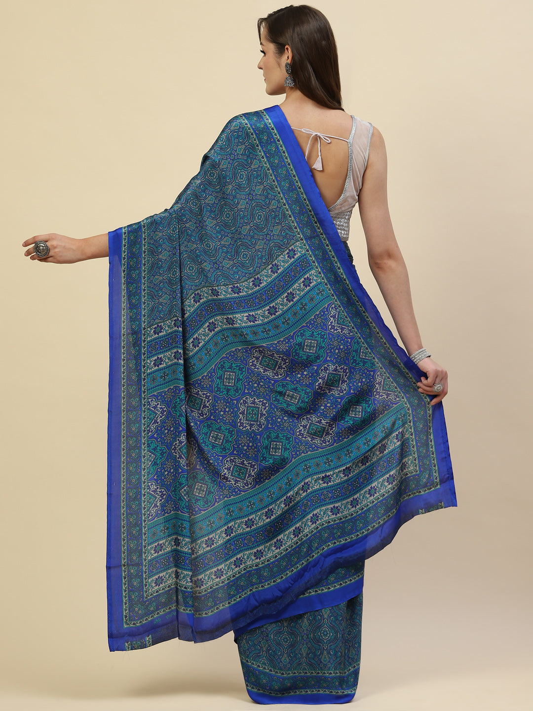 Digital Printed Crepe Saree