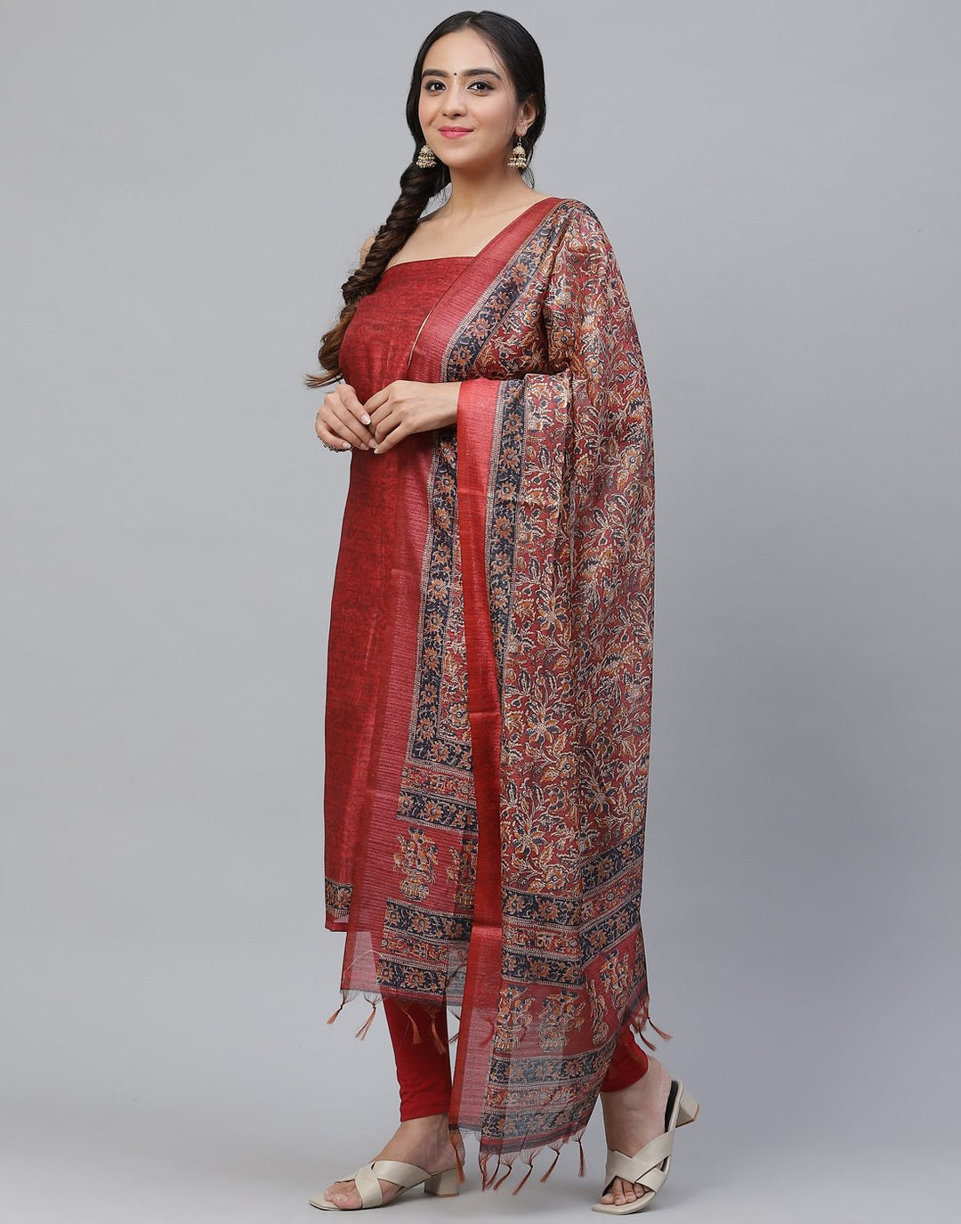 Chanderi Printed Suit Piece