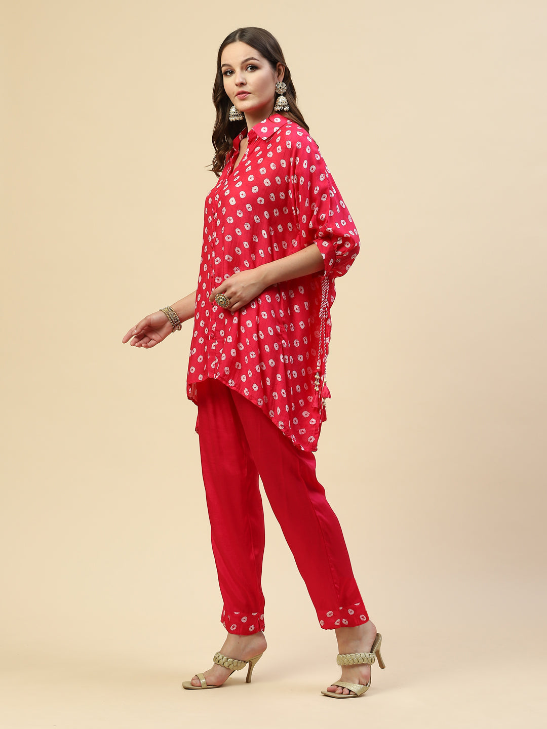 Printed Muslin Kurta With Pants