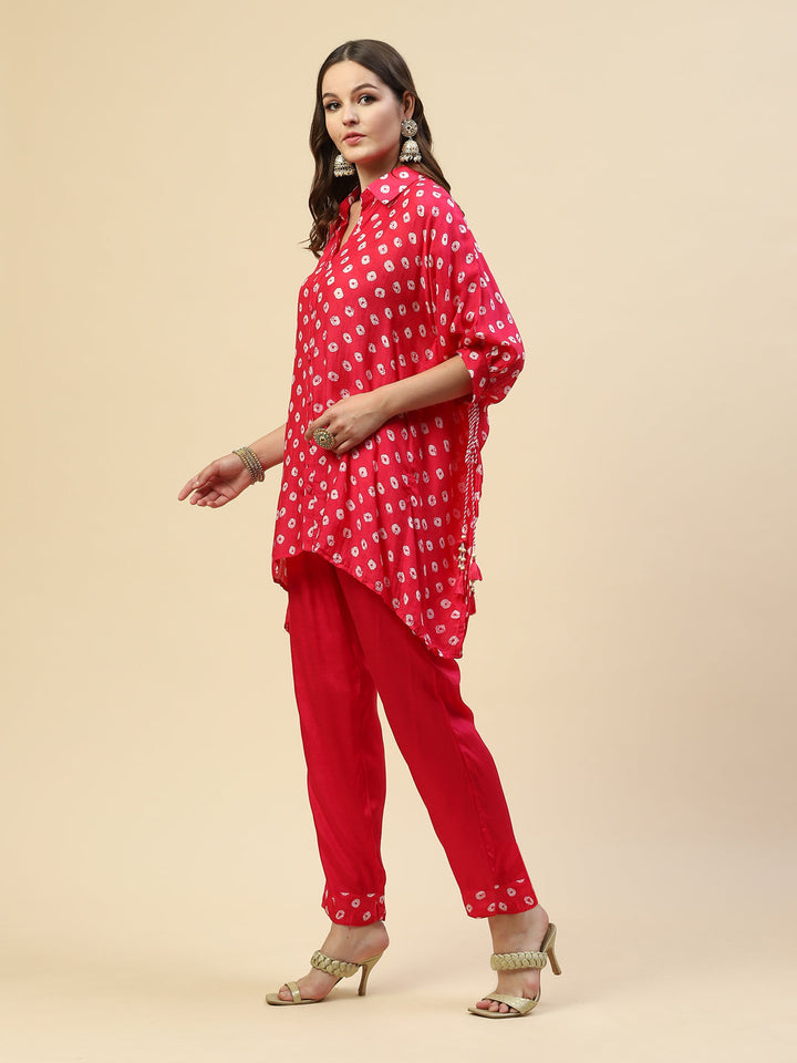 Printed Muslin Kurta With Pants