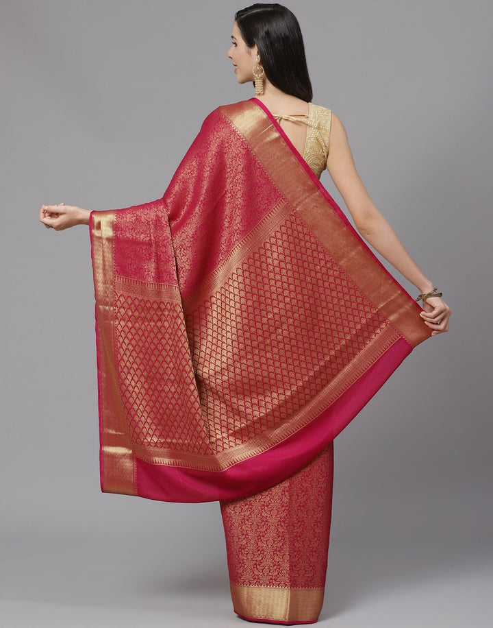 Semi Georgette with Beautiful Zari Jaal Weaves