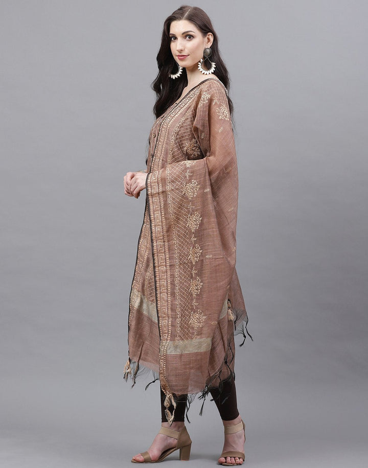 Chanderi Embroidered Suit piece