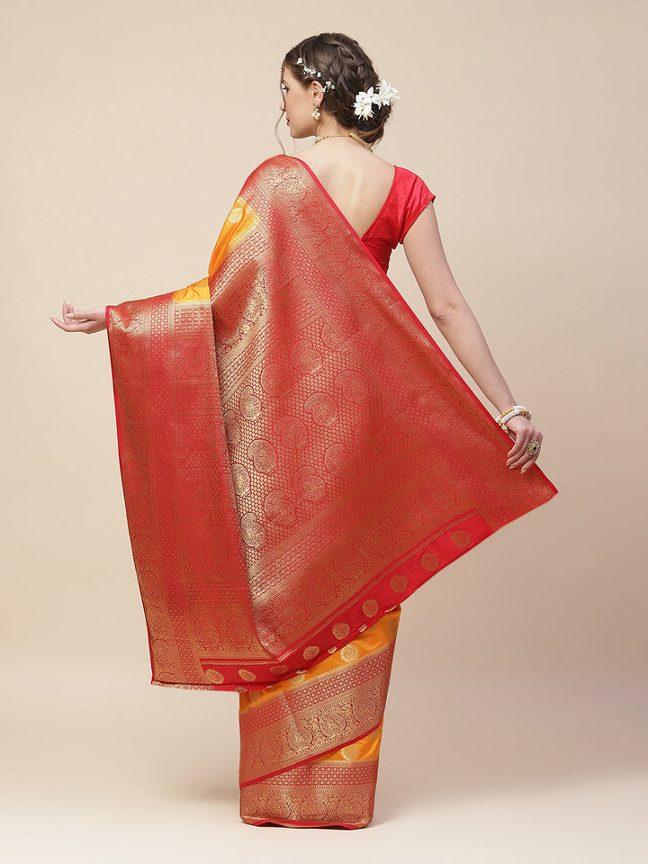 Zari Booti Woven Art Handloom Saree