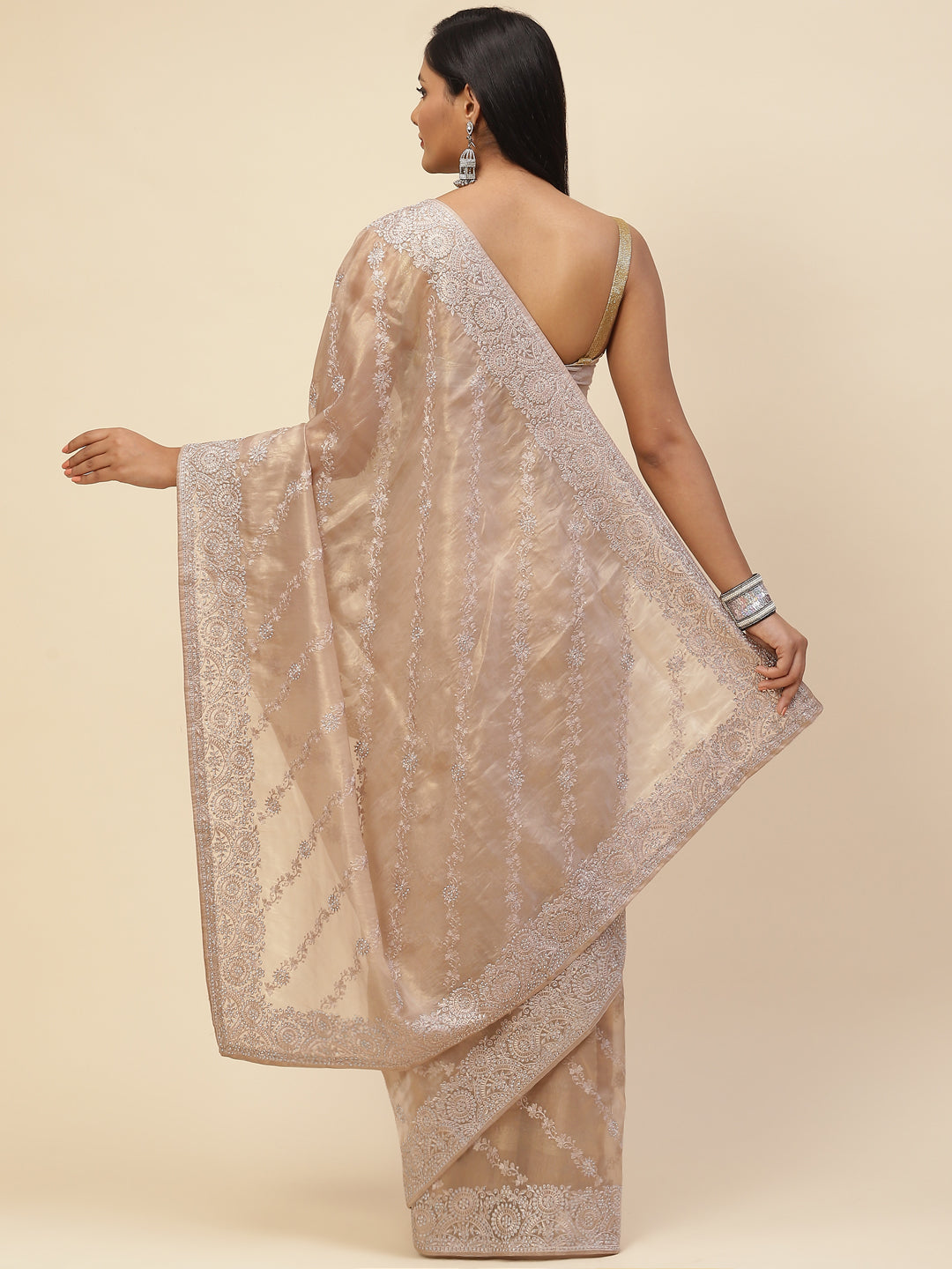 Stone Embroidered Banarasi Saree