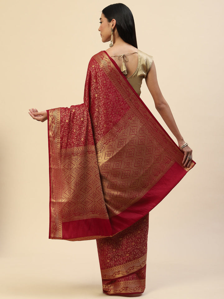 Resham Zari Border Handloom Saree
