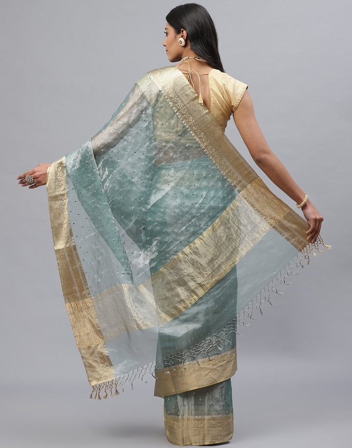 Organza Embroidery Saree