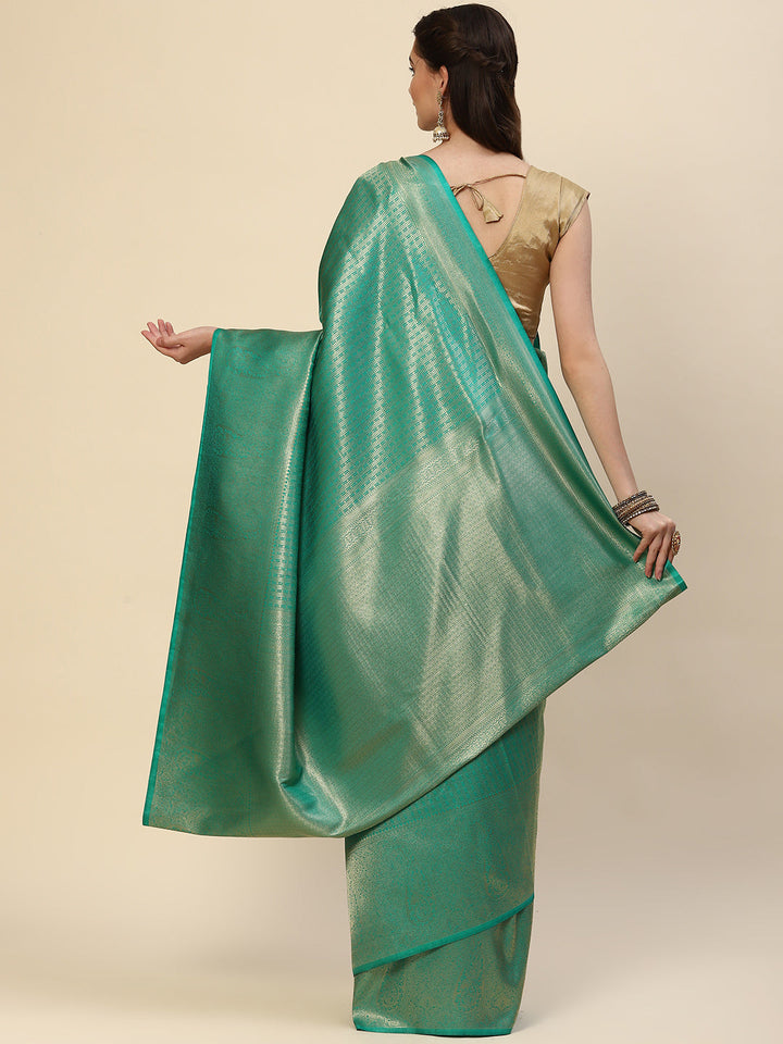 Brocade Zari Jaal Handloom Woven Saree
