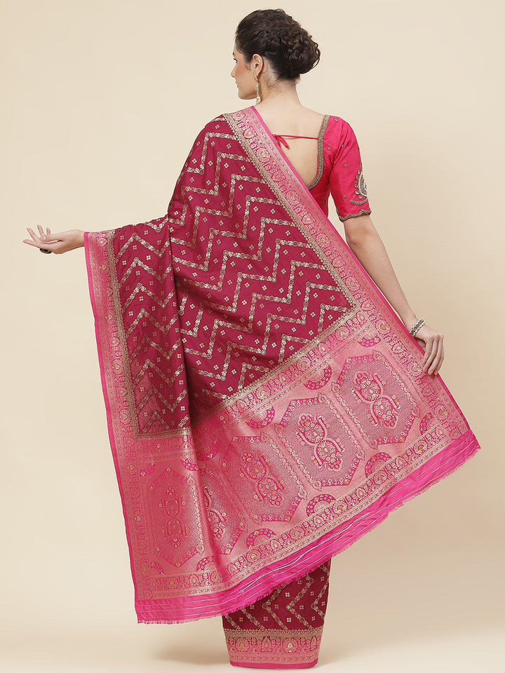 Zari Border Woven Handloom Saree